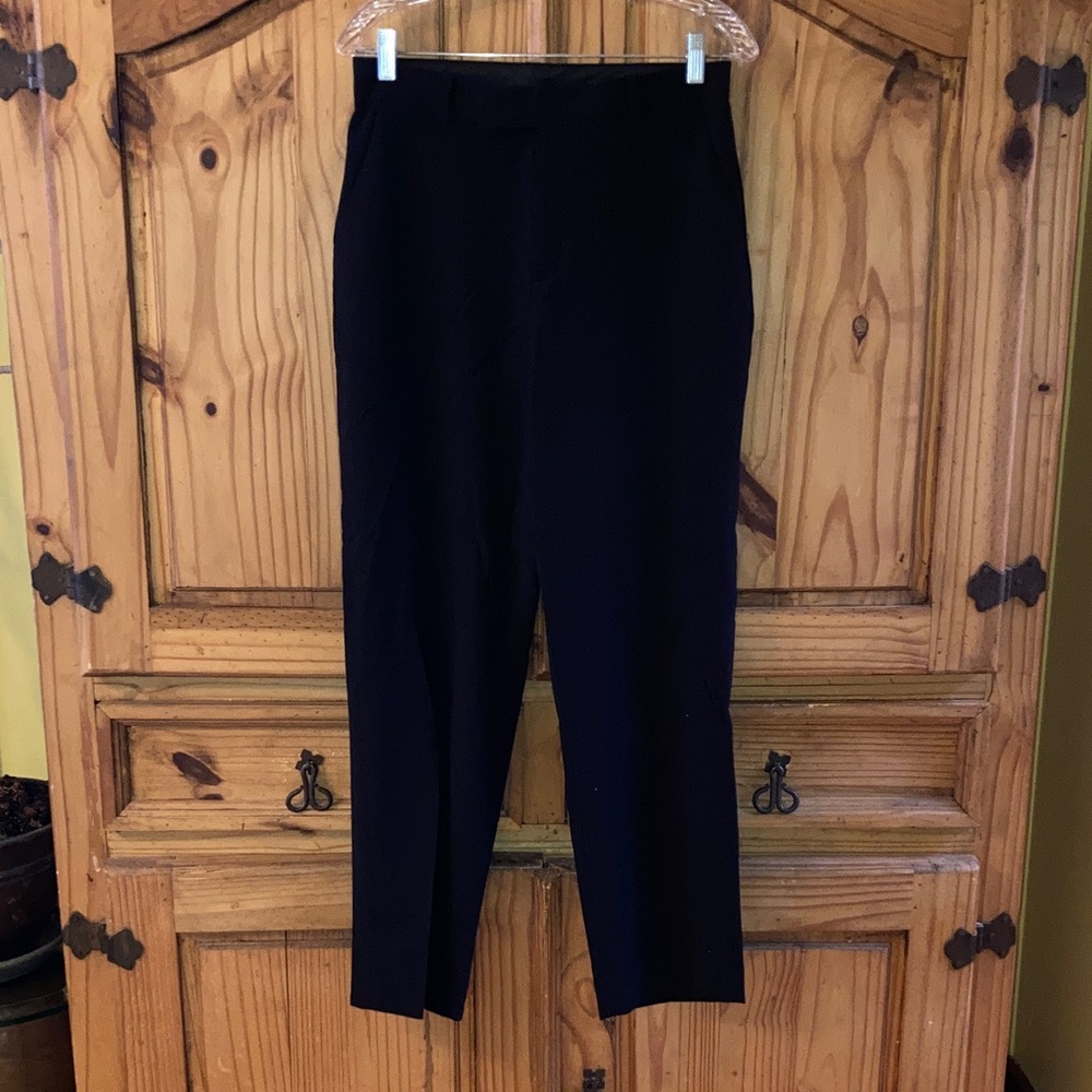 Boys Calvin Klein black flat front dress chino pants size 18